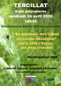 Conférence ''Les tiques'' à Tercillat
