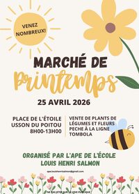 Marché de printemps à Usson-du-Poitou