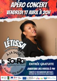 APERO CONCERT "Letissa" chanson française à Évaux-les-Bains