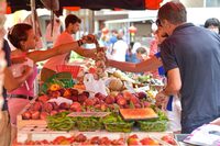 Marché traditionnel à Hagetmau