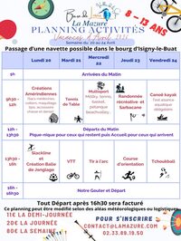 Semaine d'activités pour enfants de 8 à 13 ans à Isigny-le-Buat