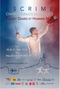 Escrime Championnat de France Fleuret Dames et Hommes M20 à Marseille 9e