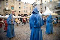 Procession des Pénitents Noirs et Bleus à Villefranche-de-Rouergue à Villefranche-de-Rouergue