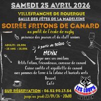 Soirée « Fritons de Canard » à Villefranche-de-Rouergue