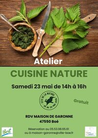 Atelier « cuisine nature » à Boé