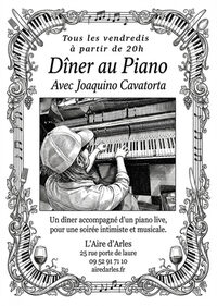 Dîner piano à l'Aire d'Arles à Arles