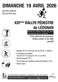 XXIème Rallye Pédestre de Léognan à Léognan