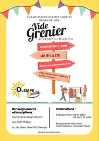 Vide Grenier de l'association Olemps Sourire à Olemps