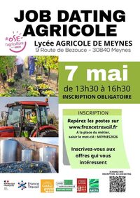 Job dating agricole à Meynes