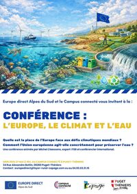 Conférence débat : L'Europe, le climat et l'eau à Puget-Rostang