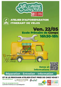 Atelier auto-réparations vélos à Comps