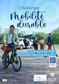 Challenge mobilité durable du 18 au 31 mai 2026 à Draguignan