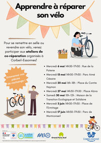 Atelier de co-réparation vélo à Corbeil-Essonnes