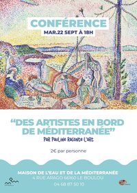 *CONFÉRENCE DES ARTISTES EN BORD DE MEDITERRANÉE à Le Boulou
