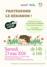 Protégeons le hérisson ! à Bures-sur-Yvette