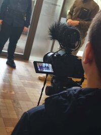 Les apprentis réalisateurs au musée à Petite-Rosselle