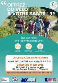 Balade à vélo à Pélissanne