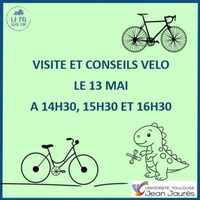 Visite du local du Tri Sera Top et conseils vélo le 13 mai à 14h30, 15h30 et 16h à Toulouse