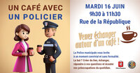 Opération "un café avec un policier" à Draguignan