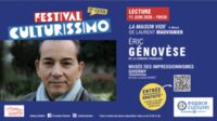 Festival Culturissimo - Lecture d'Éric Génovèse à Giverny