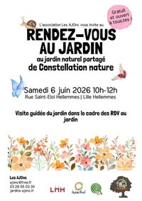 Rendez-vous au jardin 2026 aux jardins naturels partagés de Constellation Nature à Hellemmes