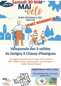 Véloparade des 3 vallées de Savigny à Chazay d'Azergues à Chazay-d'Azergues