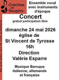 Concert de l'ensemble vocal « Croches et Soupirs » à Saint-Vincent-de-Tyrosse