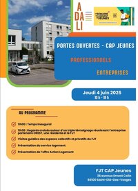 Portes Ouvertes du FJT CAP Jeunes à Saint-Dié-des-Vosges