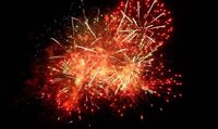 Feu d'artifice à Lion-sur-Mer à Lion-sur-Mer