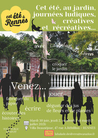 Cet été, au jardin avec La Balade des Livres à Rennes