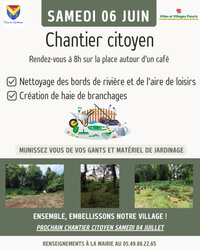 Chantier citoyen à Vicq-sur-Gartempe