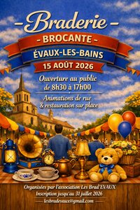 38ème Braderie, Brocante, d'EVAUX LES BAINS à Évaux-les-Bains