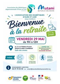"Bienvenue à la retraite." Ateliers : sommeil - entretenir sa mémoire - activité à Illiers-Combray