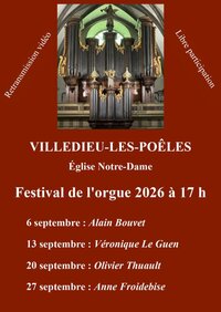 Festival de l’orgue à Villedieu-les-Poêles-Rouffigny