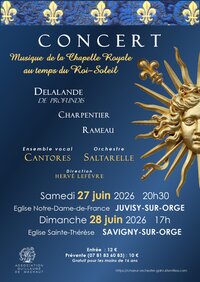 Musique de la Chapelle Royale au temps du Roi-Soleil à Juvisy-sur-Orge