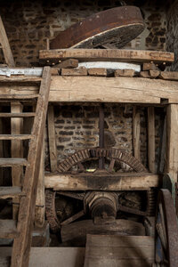 Démonstration : visite du moulin à Vire-Normandie