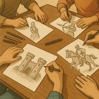Atelier de dessin à Ivry-la-Bataille