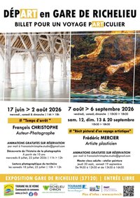 DépART en Gare de Richelieu - Billet pour un voyage pARTiculier à Richelieu