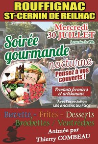 Marché gourmand nocturne à Rouffignac-Saint-Cernin à Rouffignac-Saint-Cernin-de-Reilhac