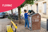 Permanence borne à déchets alimentaires à Floirac