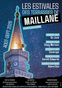 Les Estivales des Terrasses de Maillane Août à Maillane