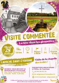 Visite commentée - La tête dans les girouettes à Laroche-Saint-Cydroine