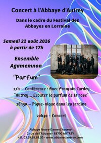 Concert à l'Abbaye d'Autrey à Autrey