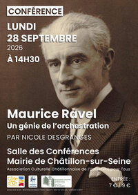 Conférence « Maurice Ravel, un génie de l'orchestration » à Châtillon-sur-Seine
