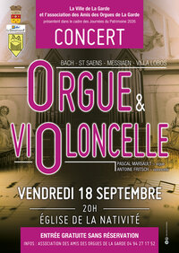 Concert d'orgue et violoncelle