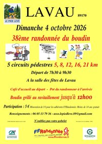 38ème randonnée du boudin à Lavau