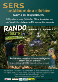 Randonnée pédestre "Les matinales de la préhistoire" à Sers