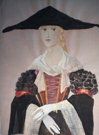 Visite libre de l’exposition "Aquarelles d'Inès Wagner. Visages et costumes en t à Val-de-Moder