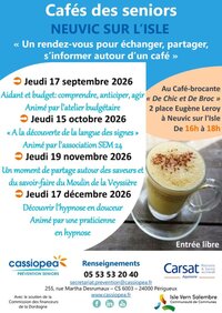 Café des séniors à Neuvic