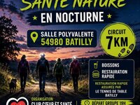 Marche santé nature nocturne à Batilly